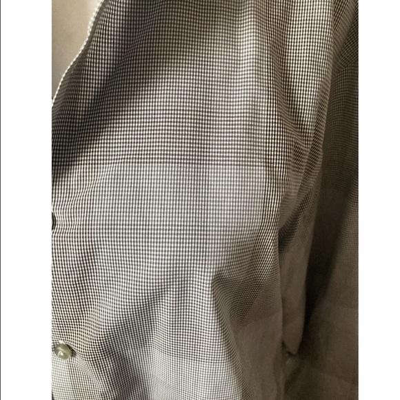 Calvin Klein mens Gray slim fit button down size 16 - Picture 4 of 5